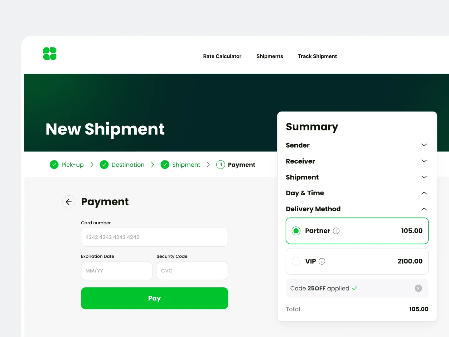 Frontend Stripe Payment Integration