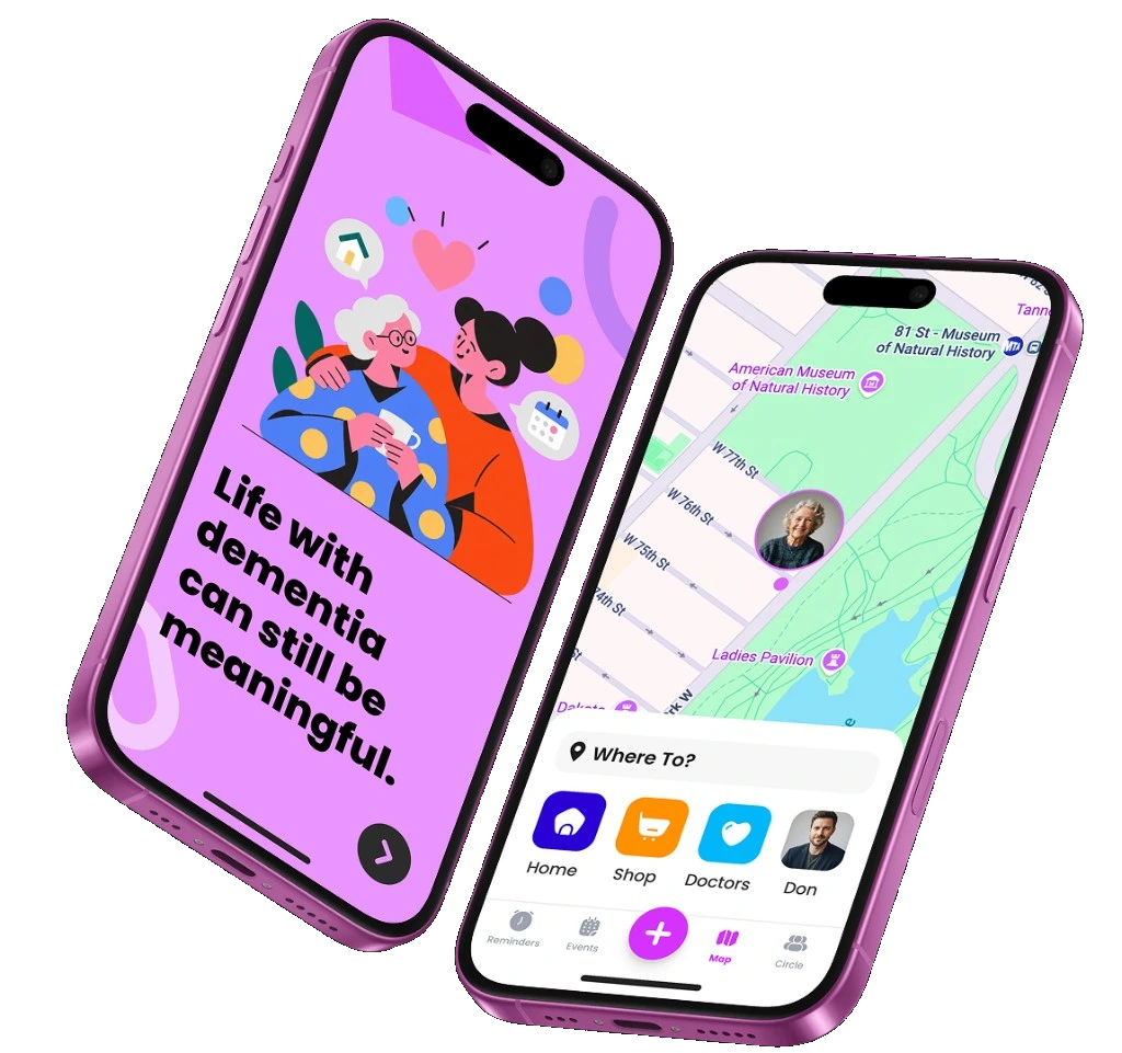 Dementia Care Companion App on iPhone