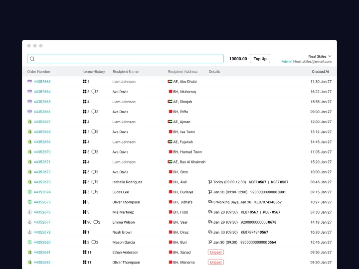 Order management system