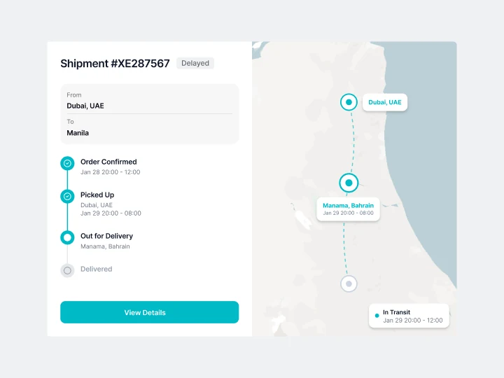 Real-time shipment tracking